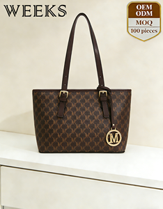 WKP4792 WEEKS Personalized M-Pattern Designer Tote Bag - Custom Logo/Pattern Service for Branded Bag Manufacturing