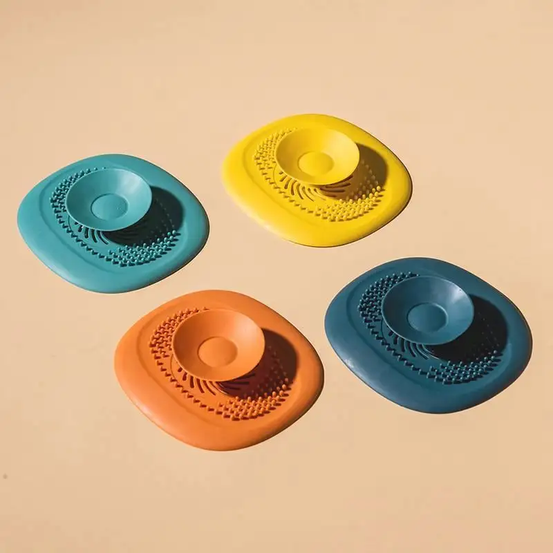 Bathroom Accessories Deodorant Plug Silicone Sink Drain Strainer Hair Catchers Rubber Shower Bathtub Floor Filter Water Stopper · image 1