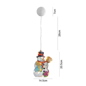 songwoo best selling diamond painting hanging lamp with suction cup for room wall decoration