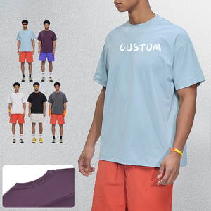 T-shirt décontracté pour homme et femme, de haute qualité, avec logo personnalisé imprimé et brodé, <span class=keywords><strong>anti</strong></span>-transpiration, manches courtes pour l'été - Product Image 3