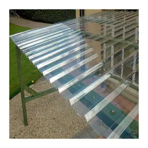SINHAI High Strength Pc Corrugated Roofing Sheet Clear Corrugated Roofing Panel Corrugated Roof Polycarbonate Sheet