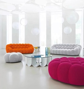 Divano letto modulare minimalista in tessuto convertibile componibile in stile contemporaneo Design Loft ufficio mobili da salotto commerciali - Product Image 6