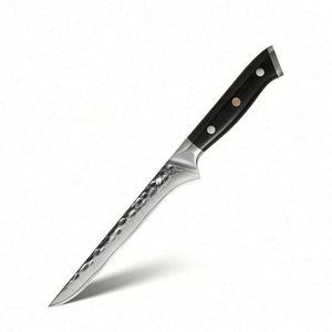 Couteau de chef professionnel de 8 pouces en acier Damas G10, manche en bois écologique, lame en acier inoxydable carbone 67 couches, ambidextre, couteau de cuisine - Product Image 4