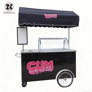 Tricycle électrique mobile de haute qualité <span class=keywords><strong>2026</strong></span> pour la vente de glaces, chariot de nourriture électrique, chariot réfrigéré, chariot à vélo - Product Image 4