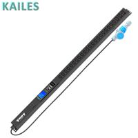 KAILES(KLS) K55 Série ZB PDU intelligent 32A Monophasé 21C13+3C19 (Prise anti-chute) 24 prises Montage en rack Noir Industriel