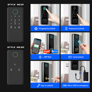 Tuya Khách Sạn Kỹ Thuật Số Thông Minh Khóa Cửa Vân Tay Mã Pin Wifi ZigBee Phòng Ngủ Gỗ Ứng Dụng Cửa Chốt Cửa Thông Minh Ổ Khóa Cho An Ninh Nhà - Product Image 2