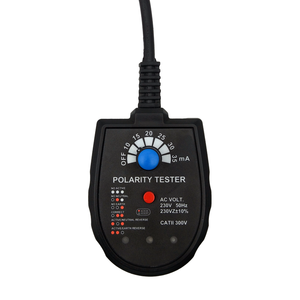 ตัวทดสอบเต้ารับไฟ LED พร้อมจอแสดงผลแบบอะนาล็อกวัสดุพลาสติกสำหรับใช้ในครัวเรือน110V-250V ความปลอดภัย S2001 RCD/<span class=keywords><strong>GFCI</strong></span> - Product Image 6