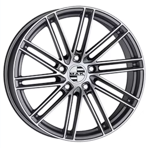 Jantes de voiture neuves en alliage, finition miroir couleur gun metal pour LEIPZIG - Product Image 1