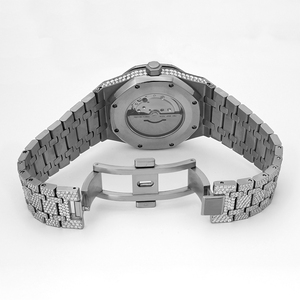 Hot-Bán Chất Lượng Cao Của Người Đàn Ông Đồng Hồ Cơ Khí Châu Âu Mỹ Phong Cách Trang Trí Với Đầy Đủ Moissanite Kim Cương Thời Trang Hợp Thời Trang - Product Image 6