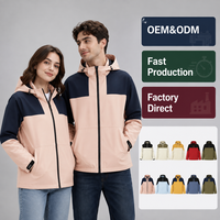 Veste unisexe à capuche amovible pour hommes et femmes, imperméable, coupe-vent, respirante, légère, polyvalente, décontractée