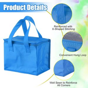 Reusable Grocery Supermarket Picnic Insulated Cooler Bag with logo Printed Eco-friendly Waterproof Food Lunch Beer Cooler Bags - Product Image 3