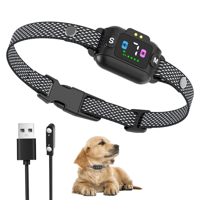 Mini Anti-Bark Device No Shock Safe Stop Barking Training Dog Bark Control Collar With High Sensitivity Gyroscope Motion Sensor