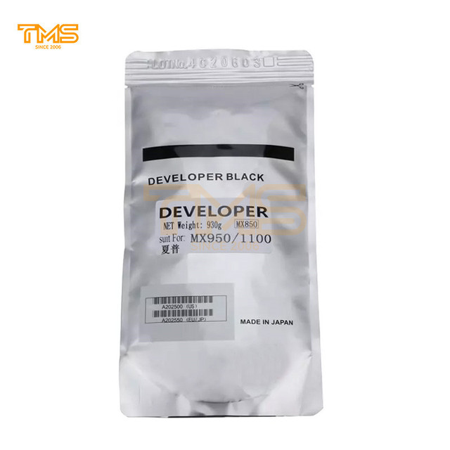 TMS MX850 Black Developer Compatible for Sharp MX850 950 110 MX950 MX110 Developer Copier