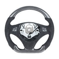 Volant personnalisé en fibre de carbone pour BMW E81 E82 E87 E88 E90 E91 E92 E93 M3 M4 Upgrade Sports Racing Wheel Alcantara