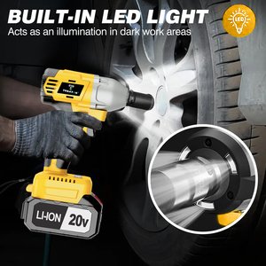 Ensemble de clés à chocs sans fil 3 en 1 20V, qualité industrielle, pour l'entretien automobile, alimentation par batterie, livraison directe prise en charge, entrepôts UE - Product Image 6
