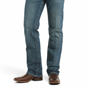 Pantalones de mezclilla personalizados para hombre, pantalones ajustados ligeramente, pantalones vaqueros para hombre, pantalones vaqueros largos rectos para hombre, pantalones vaqueros para hombre - Product Image 1