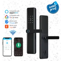 Waterdichte Ttlock Wifi App Smart Deurslot Biometrische Slot Vingerafdruk Deurklink Digitale Keyless Lock