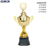 Trophée en métal « Grandes Oreilles », coupe de diamètre standard, vente en gros, meilleur prix, récompense mondiale très demandée