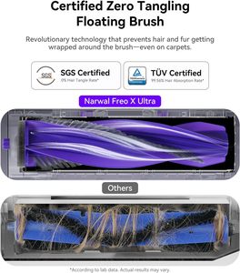 หุ่นยนต์ดูดฝุ่นถูพื้น Narwal Freo X Ultra 8200Pa พร้อมระบบอบแห้ง/ล้างอัตโนมัติ ระบบเทฝุ่นออกเอง ป้องกันการพันกันของฝุ่น ฐานดูดฝุ่นแบบไม่ต้องบำรุงรักษา - Product Image 4