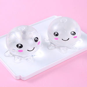 Nouveauté <span class=keywords><strong>2023</strong></span> Jouet poulpe transparent Animal marin Jouets farces et attrapes en maltose Jouets à presser en peluche pour enfants - Product Image 4