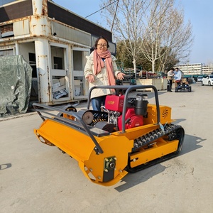 CE EPA Approved Cordless Self Propelled All Terrain Robot Lawn <b>Mower</b> Industrial Agriculture Rubber <b>Tracks</b> <b>Remote</b> <b>Control</b> DIY for - Product Image 2