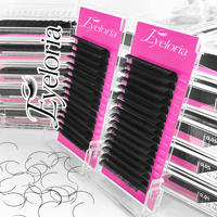 Extensions de cils en cachemire noir mat C D CC DD L M LC LD en plateaux, vente en gros, fournitures d'extensions de cils individuelles, cils à poser