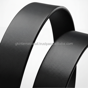 Fabricant de ceintures de créateur en cuir de vache véritable vintage pour hommes avec boucle en laiton nickelé réversible tailles personnalisées - Product Image 1