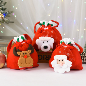 Vente en gros de sacs à main de décoration de Noël, de sacs cadeaux du Père Noël et de sacs à fruits de Noël - Product Image 2