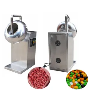 Mini machine de polissage de casserole d'enrobage de chocolat de noix d'arachide de sucre