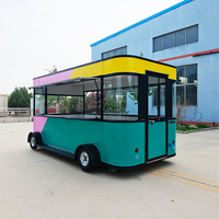 Factory Customized Mobile Bar Beer EV Fast Food Cart Ice Cream Coffee Pizza Fast Food Kiosk Electric Mobile Drivable Food Truck