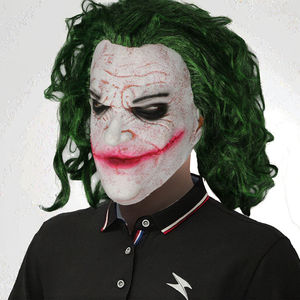 Maschere integrali in lattice per adulti con baffi ispirati al burlone per costumi di Halloween unici - Product Image 1