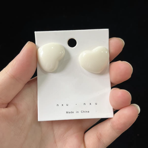Individuell Bedruckte Papier-Ohrstecker-Karten mit Schmuckmarkenlogo für ein Paar Ohrstecker Modische Verpackung - Product Image 5