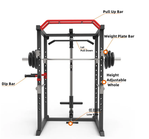 DINUO <span class=keywords><strong>Jaula</strong></span> de Potencia Multifunción al por Mayor con Polea Superior <span class=keywords><strong>para</strong></span> <span class=keywords><strong>CrossFit</strong></span>, Levantamiento de Pesas y Equipo de Entrenamiento <span class=keywords><strong>para</strong></span> Gimnasio en Casa - Product Image 3