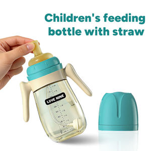 Set di Biberon per Neonati Senza BPA con Ampia Apertura e Manico <span class=keywords><strong>in</strong></span> Silicone PP Anti-Colica - Product Image 1