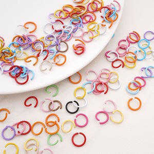 Anneaux ouvrants en fer coloré à mémoire de forme 1,2 x 10 mm pour accessoires de fabrication de bijoux DIY - Product Image 1