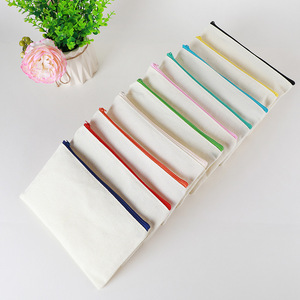 Thăng hoa khoảng trống Tote Túi Dây Kéo Túi tái sử dụng hàng tạp hóa DIY truyền nhiệt vải mỹ phẩm trang điểm túi cho món quà thủ công - Product Image 4