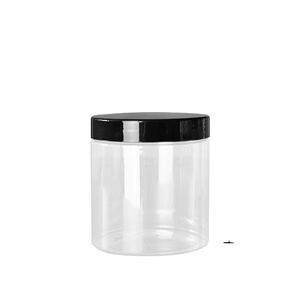 4oz 8oz Slime container Refillable mỹ phẩm nhỏ container với màu đen vít nắp - Product Image 4