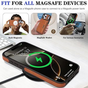 Étui magnétique <span class=keywords><strong>en</strong></span> <span class=keywords><strong>cuir</strong></span> tendance compatible <span class=keywords><strong>avec</strong></span> <span class=keywords><strong>iPhone</strong></span> 17 16 15 <span class=keywords><strong>14</strong></span> 13 <span class=keywords><strong>Pro</strong></span> Max, <span class=keywords><strong>coque</strong></span> de protection <span class=keywords><strong>avec</strong></span> étiquette latérale effet peau - Product Image 4