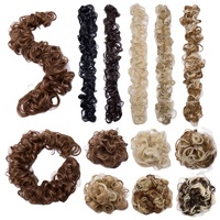 Snoilite 80 centimetri di trasporto Sintetico Twirl Scrunchie Disordinato Chignon Lungo Wrap Around Updo Acconciature Chignon coda di Cavallo