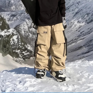 Pantalon de <span class=keywords><strong>Ski</strong></span> et de Snowboard Thermique, Imperméable et Respirant Surdimensionné Unisexe pour l'Hiver - Product Image 1