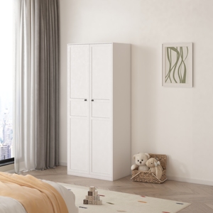 Armario de Acero Moderno en Existencia para Uso Doméstico Europeo, Armario Metálico Resistente para Dormitorio, Gabinete de Almacenamiento - Product Image 2