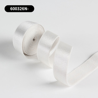 Sangle élastique en nylon/polyester à prix abordable, ruban extensible doux, sangle de soutien-gorge en satin imprimé brillant, élastique durable à haute ténacité