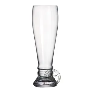 Manufacturer custom crystal large capacity wheat pilsner beer glass mug