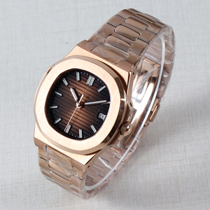 40Mm Biểu Tượng Tùy Chỉnh Đồng Hồ Tự Động Phong Trào Nh35 Đồng Hồ Cơ Khí Rose Gold Đồng Hồ Nam Dây Đeo Sang Trọng Nh35 Quay Số 3Bar Không Thấm Nước - Product Image 1