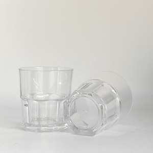 Verre à whisky personnalisé avec logo, 9 oz, gobelet en plastique transparent incassable, verre OEM pour bar à domicile, hôtel, fête - Product Image 2