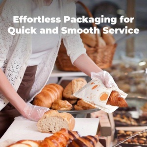 Tùy chỉnh cấp thực phẩm có thể tái chế giấy kraft bánh mì Snack bánh cookie đóng gói Cafe Cửa hàng bánh đưa ra bao bì túi - Product Image 5