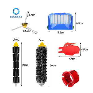 Reemplazo de cepillo de cerdas de cepillo lateral de filtro de vacío para iIrobot Roombas 500 600 610 <span class=keywords><strong>620</strong></span> 650 Series piezas de aspiradora robótica - Product Image 4