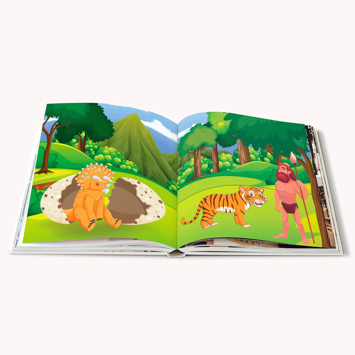 طباعة كتاب للأطفال بغطاء صلب مخصص طباعة كتاب من الورق المقوى بغلاف مقوى للأطفال