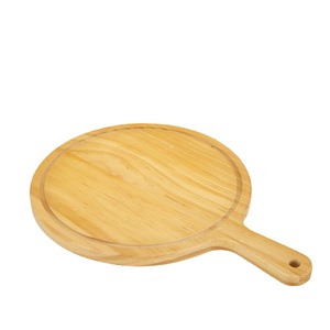 Tabla de madera Tengxin para pizza, redonda de bambú con asa para servir bistecs y comida occidental 248582435 - Product Image 4