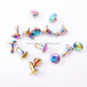Trava de arco-íris com rebite, boné redondo com fecho de parafusos - Product Image 3
